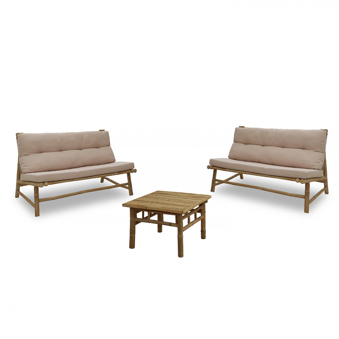 Садовый гарнитур KOOPMAN BAMBOO SET 1+2 (VT8000520/VM4000080)