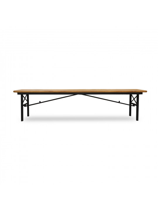 Садовый гарнитур HOBEL BENCH SET 1 + 2 METAL BLACK/WOOD TIK (3) 