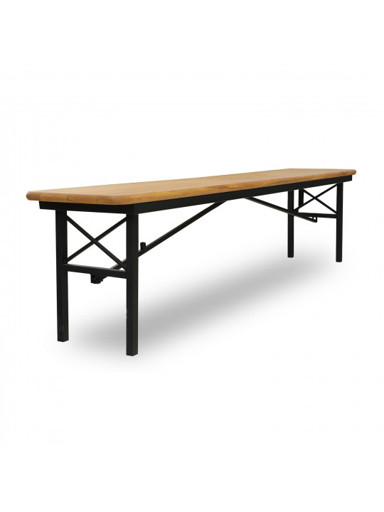 Садовый гарнитур HOBEL BENCH SET 1 + 2 METAL BLACK/WOOD TIK (3) 
