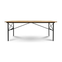 Garden set HOBEL BENCH SET 1 + 2 METAL BLACK/WOOD TIK (3) 
