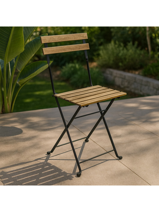 Garden chair KOOPMAN BISTRO SET BLACK FRAME 1PC (F1) (VN3000110)
