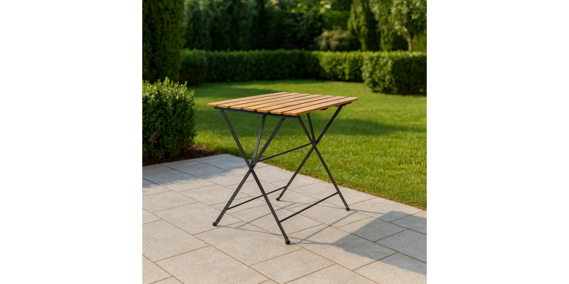 Garden table KOOPMAN BISTRO SET BLACK FRAME 1PC (F1) (VN3000110)