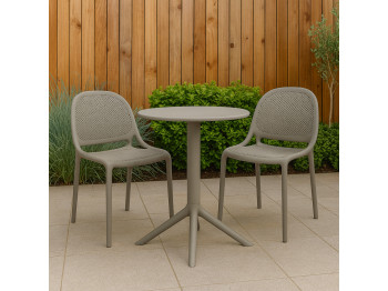Garden set KOOPMAN BISTRO SET PP 3PCS LIGHT GREY (LF5000020)
