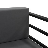 Garden set HOBEL CORNER DECK METAL BLACK/ OXFORD DARK GREY (5) 