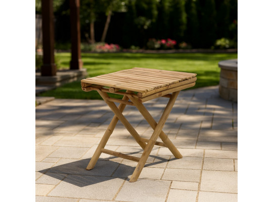 Այգու սեղան KOOPMAN FOLTABLE TABLE BAMBOO 39XH45CM (VT8000510)
