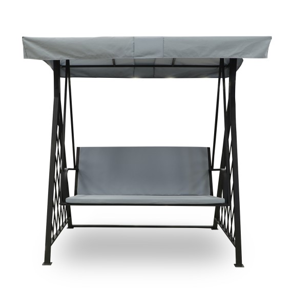 Garden rocking chair HOBEL FORTE BLACK METAL (4) 