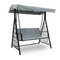 Garden rocking chair HOBEL FORTE BLACK METAL (4) 