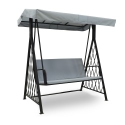 Garden rocking chair HOBEL FORTE BLACK METAL (4) 
