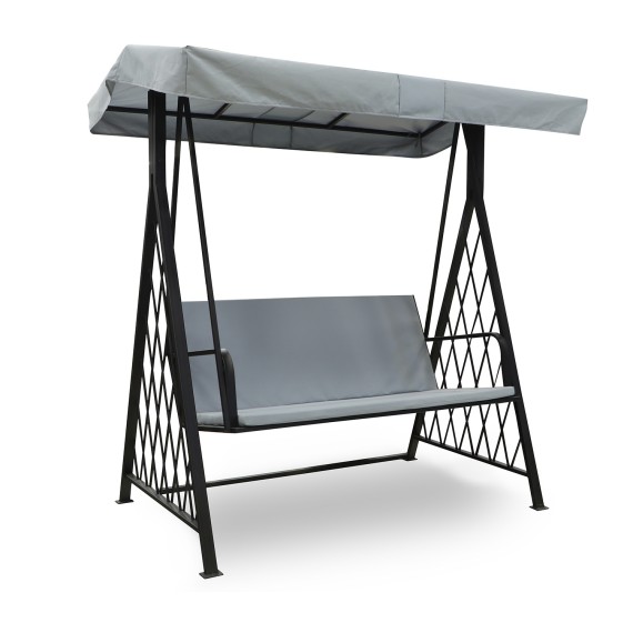 Garden rocking chair HOBEL FORTE BLACK METAL (4) 