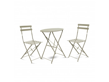Garden set KOOPMAN FURNITURE 3PC MATT TAUPE (CK9201020)