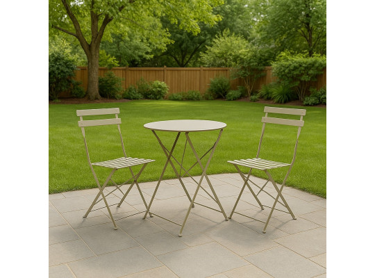 Այգու հավաքածու KOOPMAN FURNITURE 3PC MATT TAUPE (CK9201020)