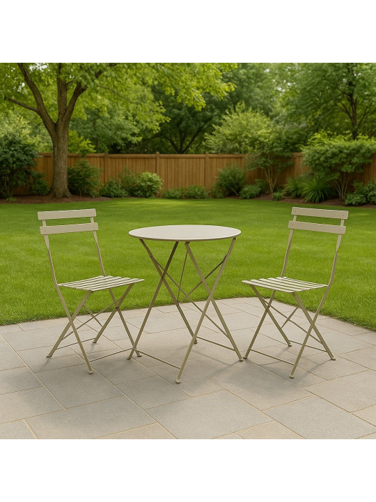 Այգու հավաքածու KOOPMAN FURNITURE 3PC MATT TAUPE (CK9201020)