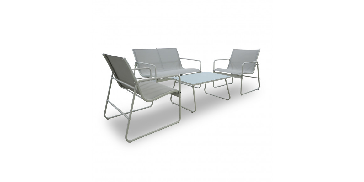 Садовый гарнитур KOOPMAN FURNITURE SET 4PCS BEIGE (X99001660)