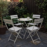 Garden set KOOPMAN GARDEN FURNITURE 1+4 WHITE (CK9200930/CK9200910)