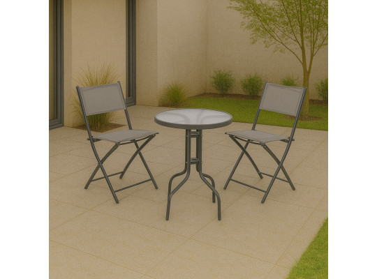 Այգու հավաքածու KOOPMAN GARDEN FURNITURE SET 3PCS (X60000100)