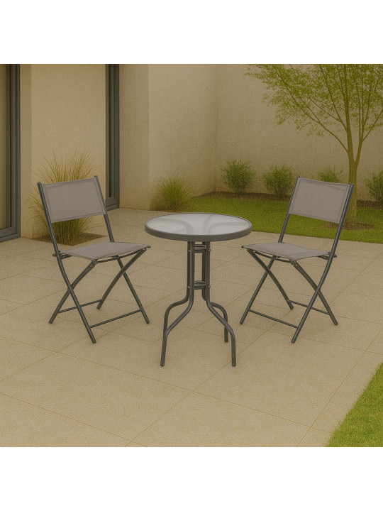 Садовый гарнитур KOOPMAN GARDEN FURNITURE SET 3PCS (X60000100)