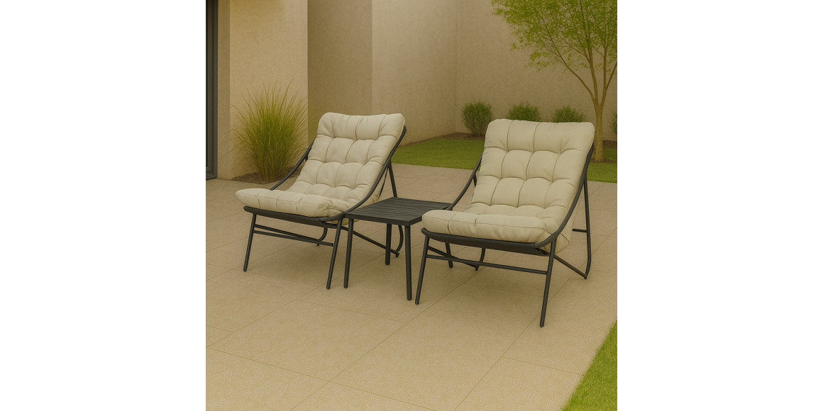 Այգու հավաքածու KOOPMAN GARDEN FURNITURE SET 3PCS (X80000480)