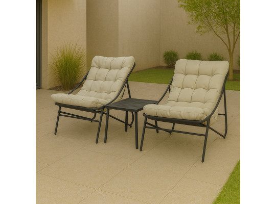 Այգու հավաքածու KOOPMAN GARDEN FURNITURE SET 3PCS (X80000480)