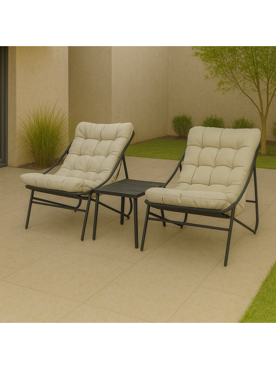 Այգու հավաքածու KOOPMAN GARDEN FURNITURE SET 3PCS (X80000480)