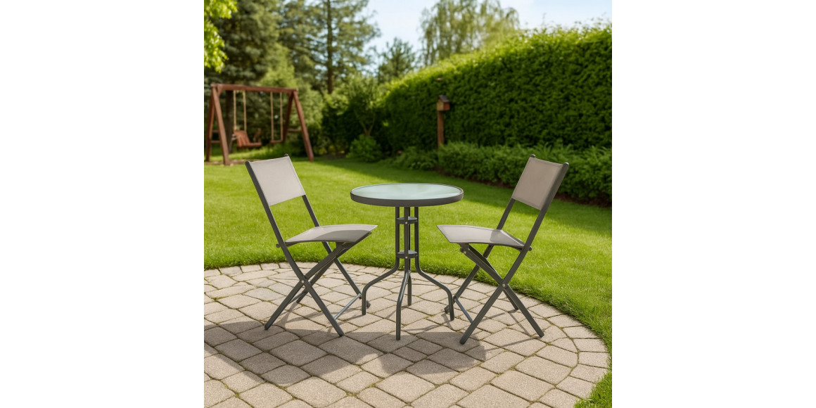 Այգու հավաքածու KOOPMAN GARDEN FURNITURE SET 3PCS (X60000110)