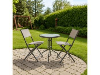 Այգու հավաքածու KOOPMAN GARDEN FURNITURE SET 3PCS (X60000110)