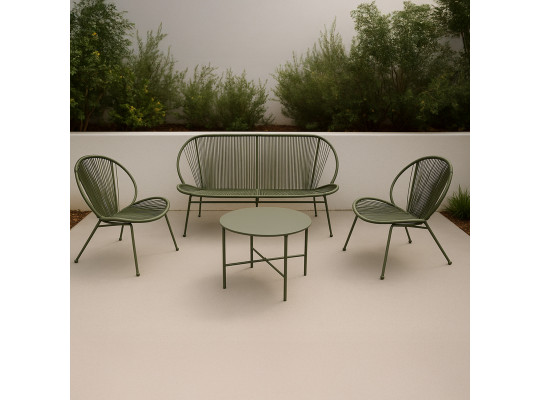 Այգու հավաքածու KOOPMAN GARDEN FURNITURE SET 4PCS GREEN (Y06000500)