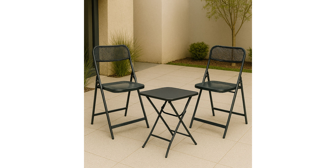 Садовый гарнитур KOOPMAN GARDEN FURNITURE SET DARK GREY (X81100210)