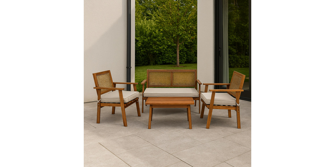 Այգու հավաքածու KOOPMAN GARDEN FURNITURE SET WOOD (F1) (VM2000050)