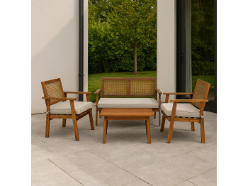 Այգու հավաքածու KOOPMAN GARDEN FURNITURE SET WOOD (F1) (VM2000050)