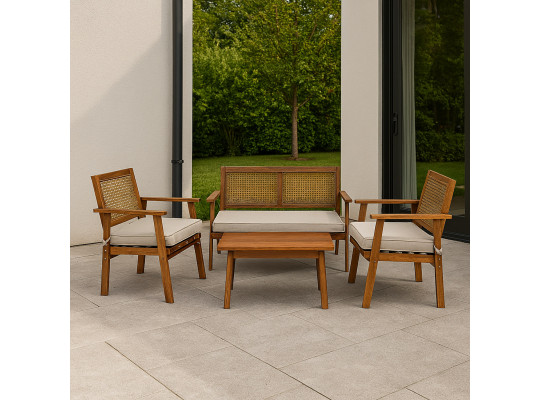 Այգու հավաքածու KOOPMAN GARDEN FURNITURE SET WOOD (F1) (VM2000050)