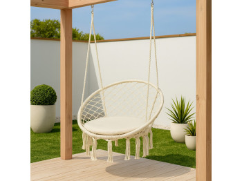 Гамак KOOPMAN HANGING CHAIR ROUND BEIGE D80C (X39500770)