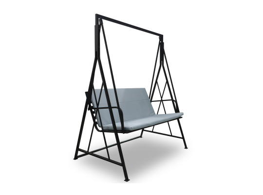 Garden rocking chair HOBEL JASPER METAL BLACK (4) 