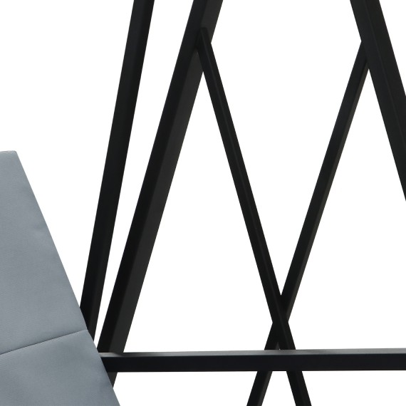 Garden rocking chair HOBEL JASPER METAL BLACK (4) 