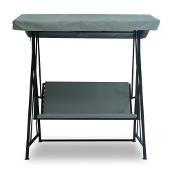 Garden rocking chair HOBEL JASPER ROOF METAL BLACK (4) 