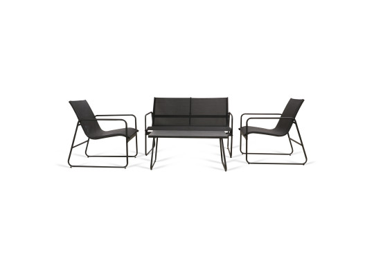 Garden set KOOPMAN FURNITURE SET 4PCS BLACK (X99001650)