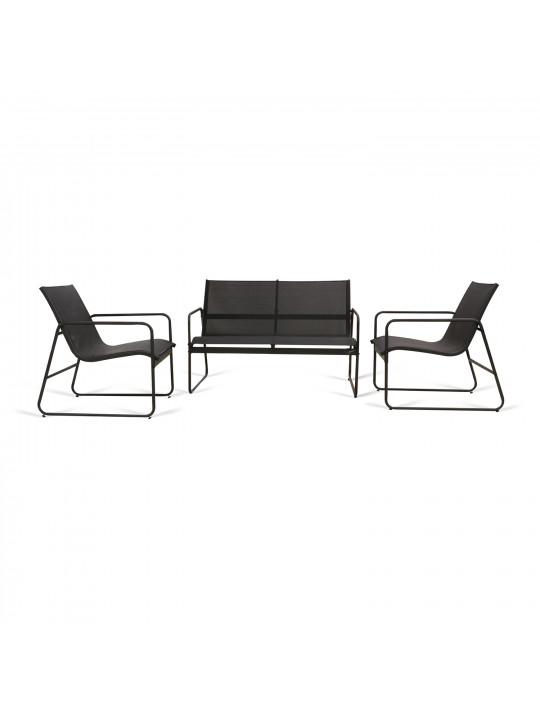 Garden set KOOPMAN FURNITURE SET 4PCS BLACK (X99001650)