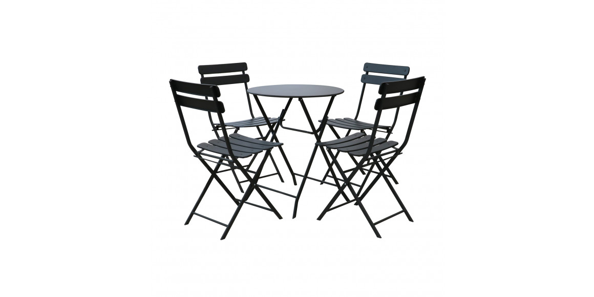 Садовый гарнитур KOOPMAN GARDEN FURNITURE 1+4 ANTRACITE (CK9200760/CK9200750)