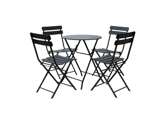 Garden set KOOPMAN GARDEN FURNITURE 1+4 ANTRACITE (CK9200760/CK9200750)