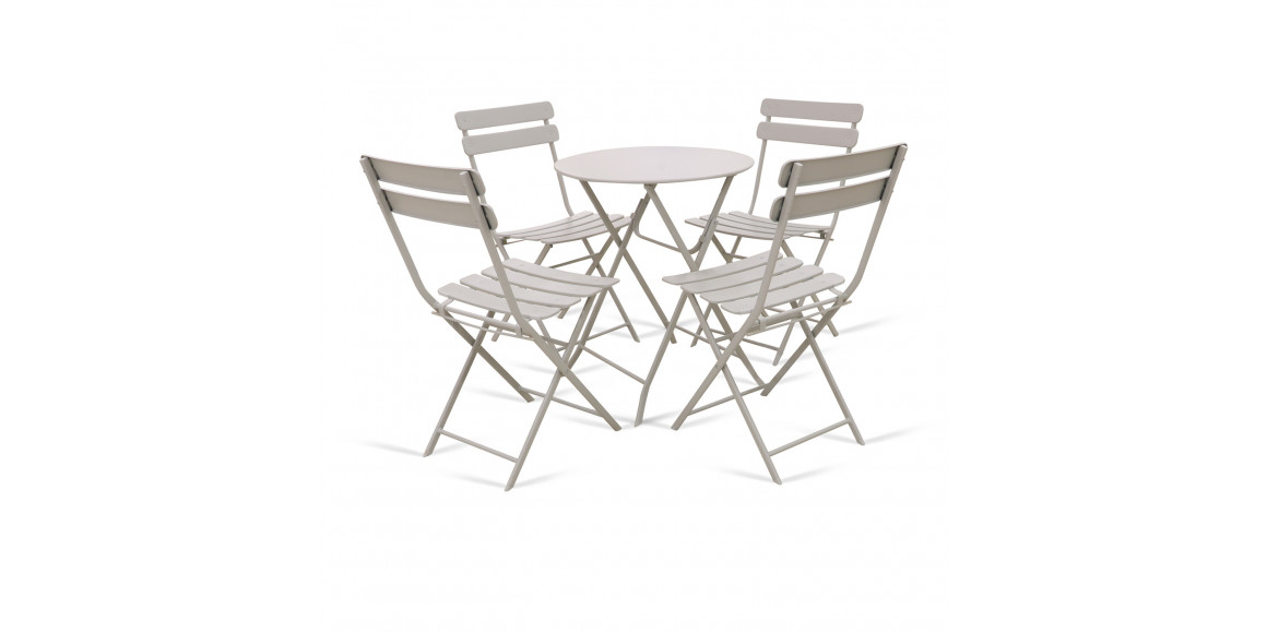 Այգու հավաքածու KOOPMAN GARDEN FURNITURE 1+4 WHITE (CK9200930/CK9200910)