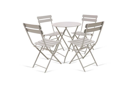 Garden set KOOPMAN GARDEN FURNITURE 1+4 WHITE (CK9200930/CK9200910)