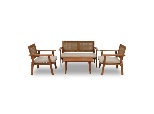 Garden set KOOPMAN GARDEN FURNITURE SET WOOD (F1) (VM2000050)