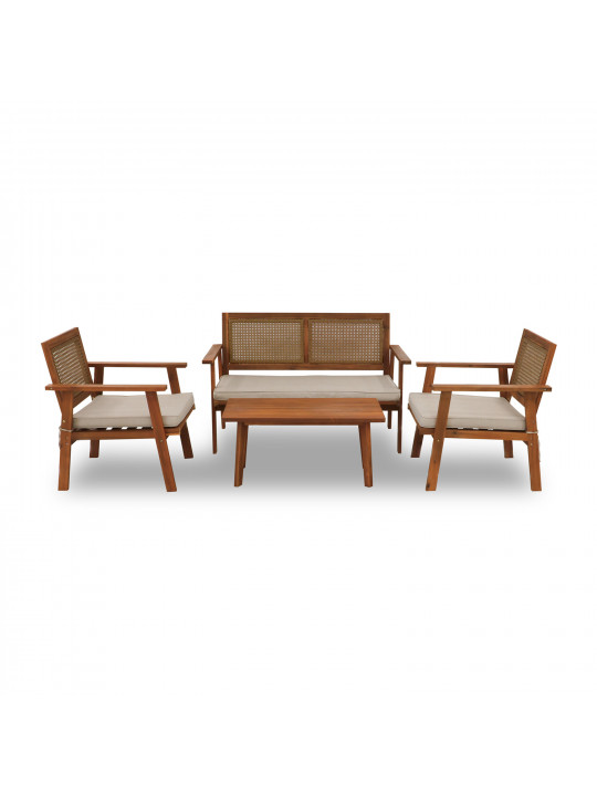 Garden set KOOPMAN GARDEN FURNITURE SET WOOD (F1) (VM2000050)