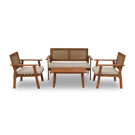 Садовый гарнитур KOOPMAN GARDEN FURNITURE SET WOOD (F1) (VM2000050)