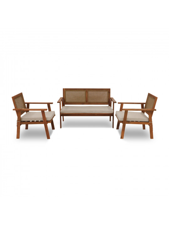 Garden set KOOPMAN GARDEN FURNITURE SET WOOD (F1) (VM2000050)