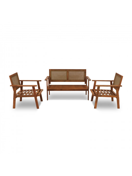 Garden set KOOPMAN GARDEN FURNITURE SET WOOD (F1) (VM2000050)