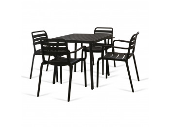 Այգու հավաքածու KOOPMAN SET 1+4 TABLE 76X76CM NON WOOD/CHAIR PP (X61000100/LF8000010)