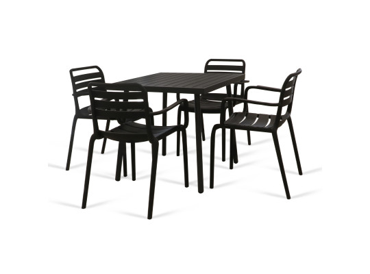 Այգու հավաքածու KOOPMAN SET 1+4 TABLE 76X76CM NON WOOD/CHAIR PP (X61000100/LF8000010)