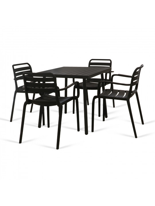 Այգու հավաքածու KOOPMAN SET 1+4 TABLE 76X76CM NON WOOD/CHAIR PP (X61000100/LF8000010)
