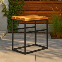 Садовый стол HOBEL LAGOON SID TABLE METAL BLACK/WOOD TIK (1) 