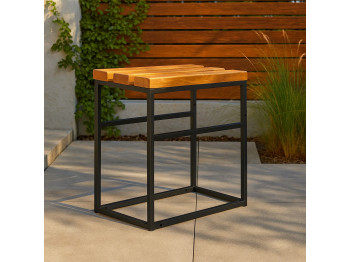 Այգու սեղան HOBEL LAGOON SID TABLE METAL BLACK/WOOD TIK (1) 